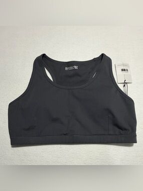 NWT Princess Polly Navy Racerback Sports Bra Crop